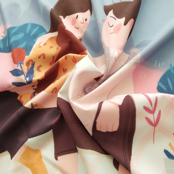 Happy Lover Silk Scarf gift choice! - Picture 6 of 10